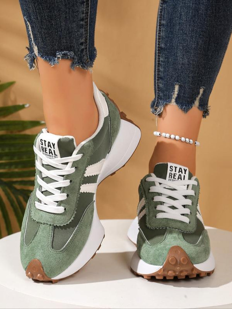 Spring & Fall Trendy Sport Shoes, Pointed Toe Asymmetrical Design, Medium Width, Rubber Sole, Casual Low Top, All-Season Comfort