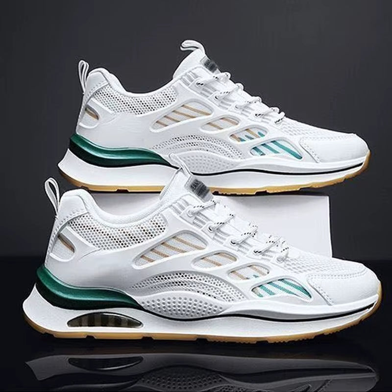 Fashion Men Sneakers Mesh Casual Shoes Lac-Up Men Shoes Lightweight Vulcanize Shoes Walking Sneakers Zapatillas Hombre