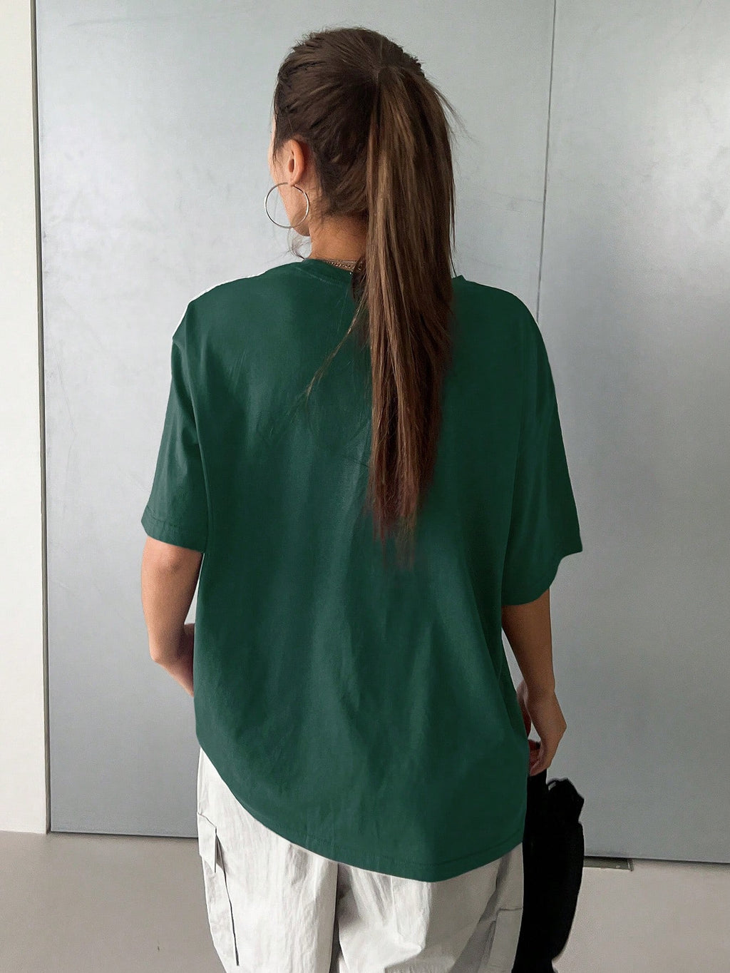 DAZY Summer Casual Loose Short Sleeve T-Shirt with Letter Print Oversized T-Shirt,Graphic Tees